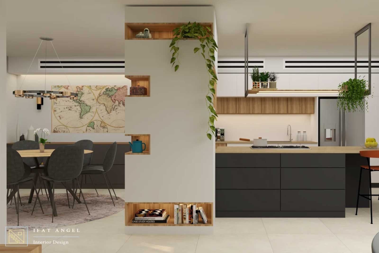 מטבח ופינת אוכל מעוצבים